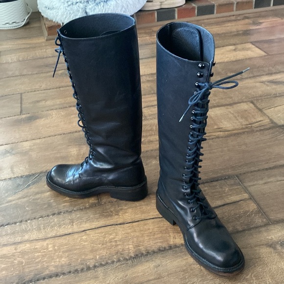 Charles David Lace Up Boots - Picture 5 of 10